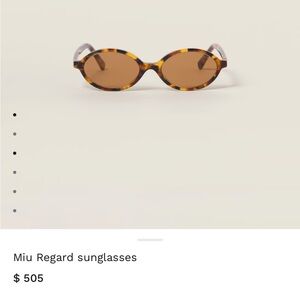 Miu Miu Brown NEW PRICE FIRM Tortoise Shell Sunglasses
